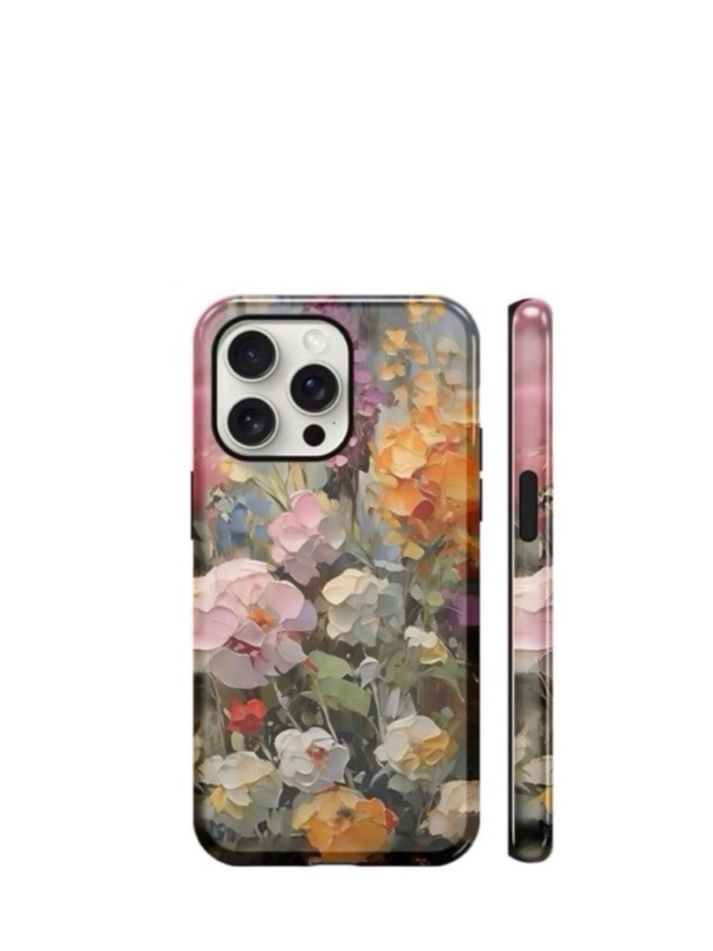 🆕 Yoedge Protective iPhone 16 Pro Case in Floral "Oil Painting" Pattern